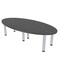 Skutchi Designs 45 in W, 96 in L, 29 in H, Engineered Wood Top, Grey HAR-OVL-46X93-PT-AN - alternate 1
